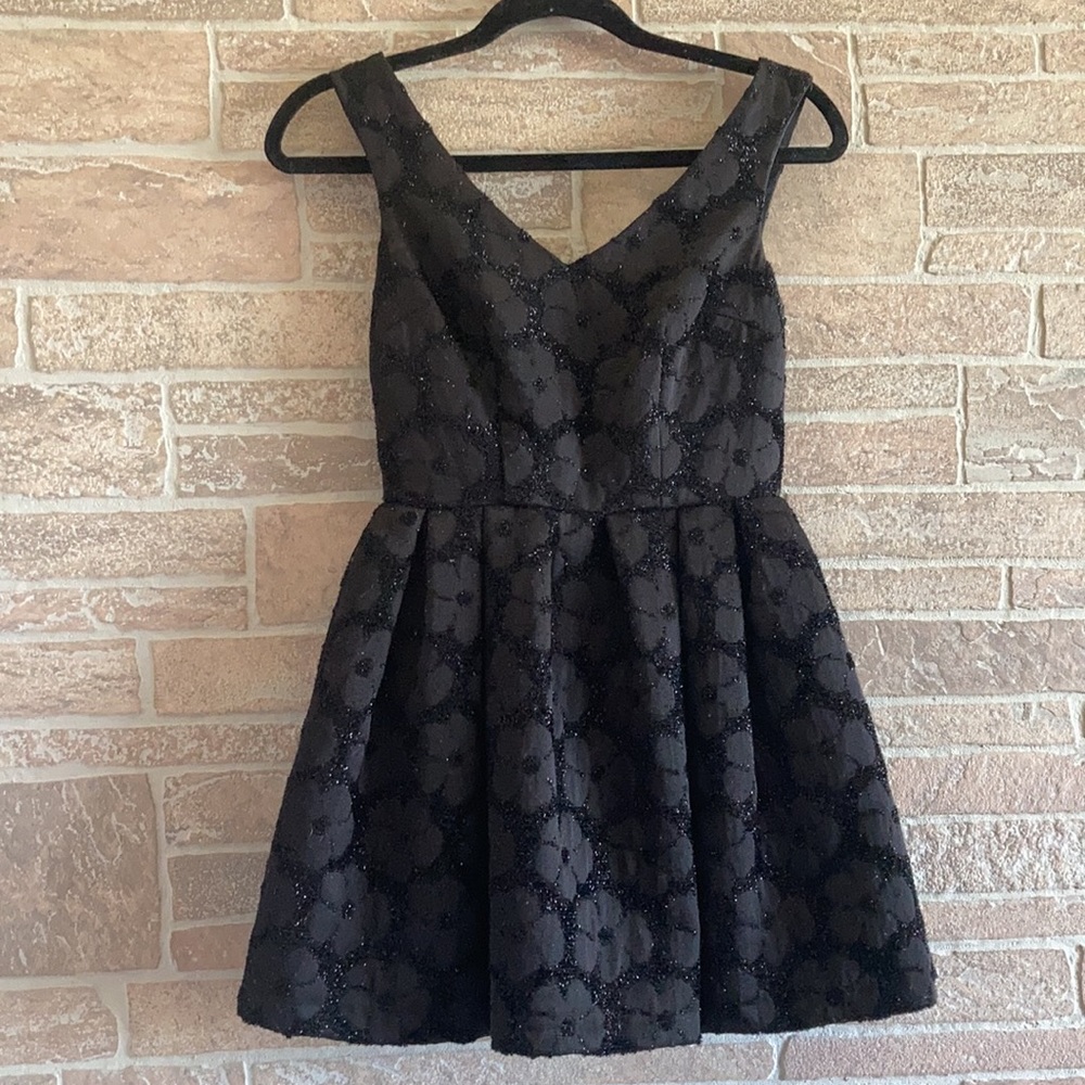 Topshop Floral Flare Mini Dress